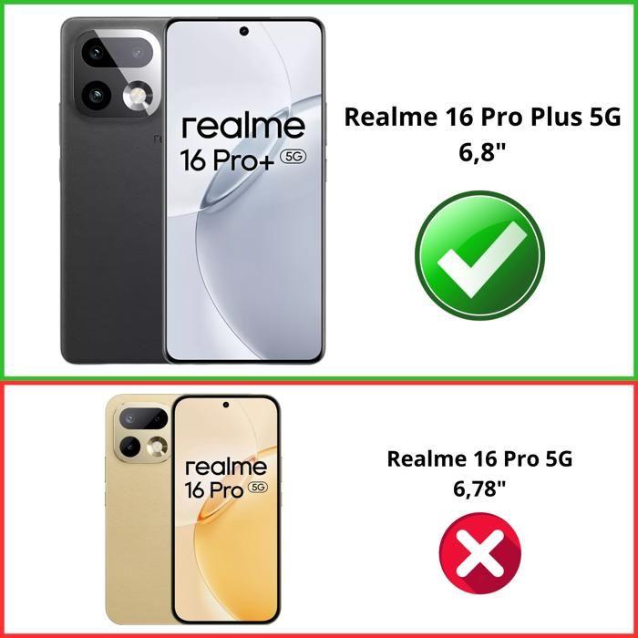 Tempered Glass for Realme 16 Pro Plus 5G [Pack 4] Screen Protector Film Phonillico®