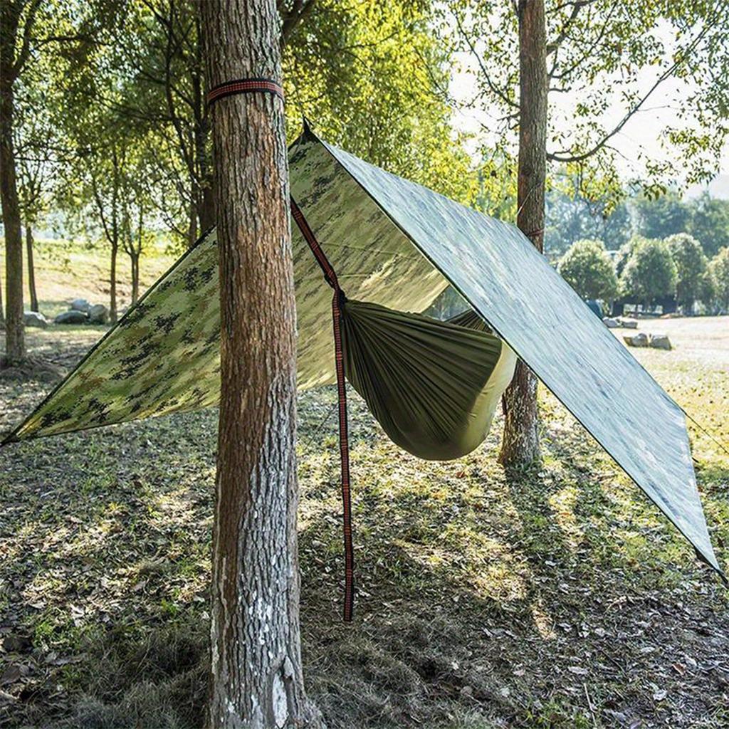 Ultralight Camp Tent Waterproof Camping Tarp Shelter Portable Hammock Rain Fly Sunshade for Outdoor Hiking