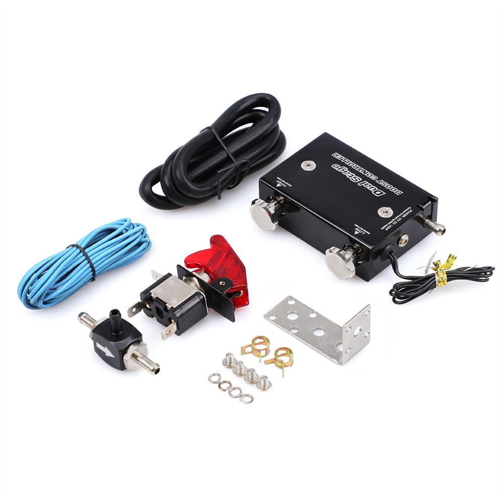 

Blue Dual Stage Electronic Turbo/Turbocharger Psi Boost Controller Kit/w Switch чёрный