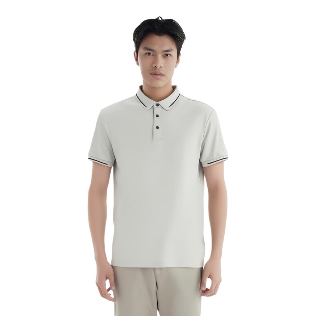 Li Ning Polo Shirt Men's Camel Gray APLU201-3