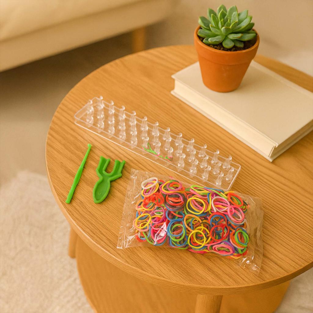 Bc Zestaw Diy Do Robienia Bransoletek Biżuterii Gumki Loom Bands Dla Dzieci