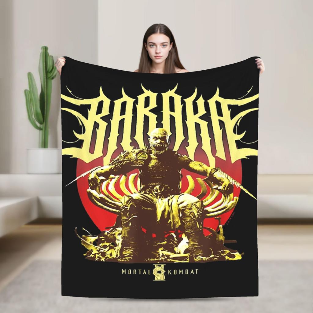 Mortal Kombat X Scorpion VS Sub Zero MKX Liu Kang Game Blankets Fleece Funny Throw Blanket for Home Spring/Autumn