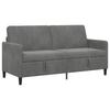 Storage Sofa In Dark Grey 172 X 78 X 87 Cm Polyester