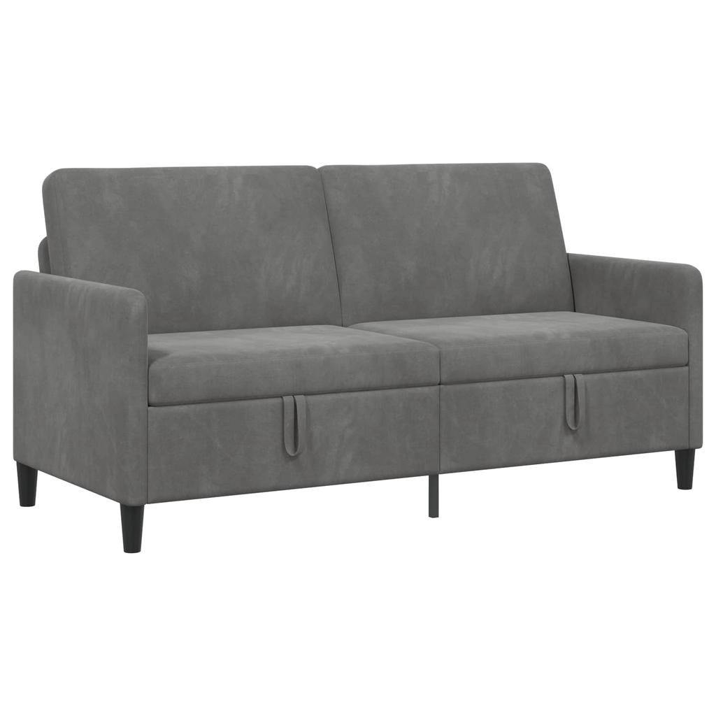 Storage Sofa In Dark Grey 172 X 78 X 87 Cm Polyester