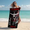 Personalized Customized Proof Beach Towel with CM Punk Pattern - Soft, Absorbent, Quick-drying, Perfect Swimming, Camping&bathing