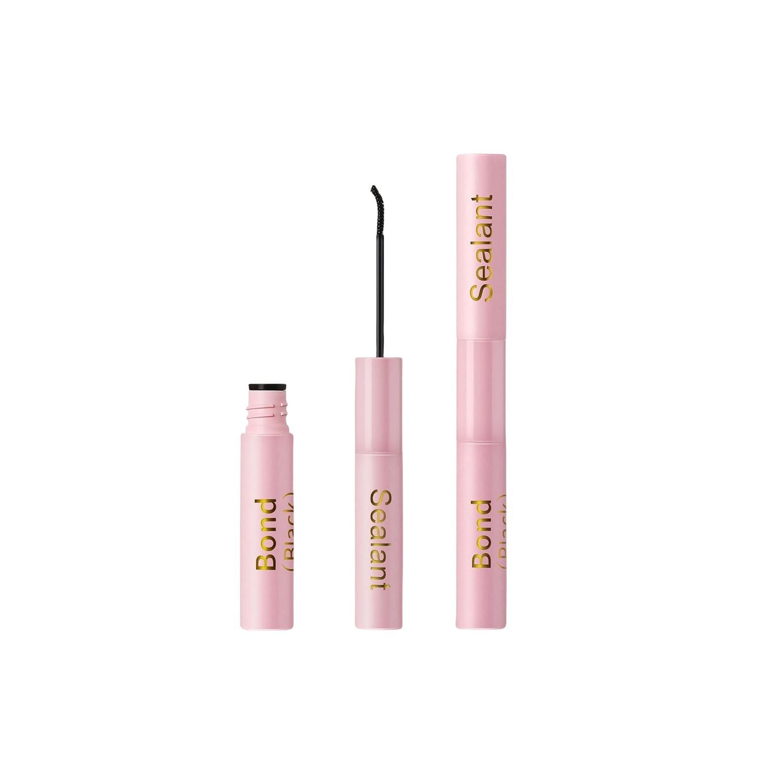

Dual Head Eyelash Glue 4 5ml+4 5ml Lash Adhesive with Bond and Sealant for Eyelash Extensions Safe Application Durable Hold One Size рожевий