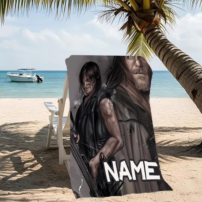 Customizable Personalized Beach Towels The Walking Dead Themed designs.Suitable for the Beach, Yoga, Sports;ideal As Beach Accessories