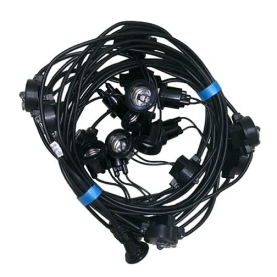 

[New 2] 10-Lantern Lantern Cord, 1m Spaced, Certified Waterproof [Made in Japan] [For Outdoor Use]