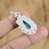 Natural Larimar Gemstone Pendant Blue 925 Sterling Silver Indian Jewelry