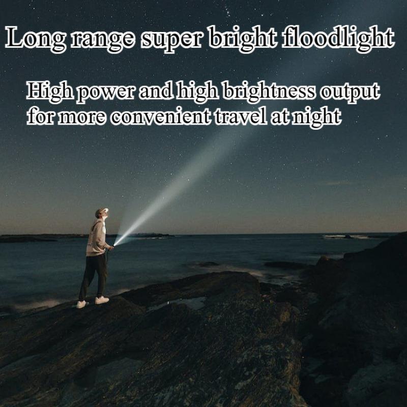 New Model High Brightness Flashlight Zoomable Outdoor Home Use Super Bright White Laser Lighting Mini Portable Charging