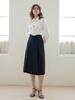Wednesday Delight Wed_Irregular High-Waist Skirt_Black