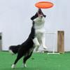 Multicolor Silicone Flying Saucer Dog Toys - Fashion Resistant Chew Interactive Puppy Outdoor Game Training Chew Toys