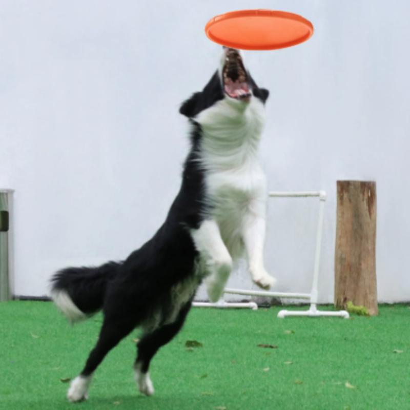 Multicolor Silicone Flying Saucer Dog Toys - Fashion Resistant Chew Interactive Puppy Outdoor Game Training Chew Toys