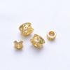 Perline Distanziatori in Rame Moneta Grande Foro Double-Sided Placcate Oro 18K per Braccialetti Fai da Te Weaving & Beading