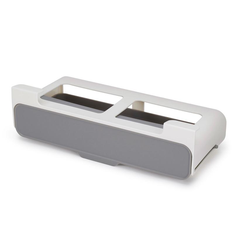 

Органайзер для специй под полкой, ящик для хранения специй для кухонного шкафа, вмещает до 6 стандартных банок для специй, простая установка