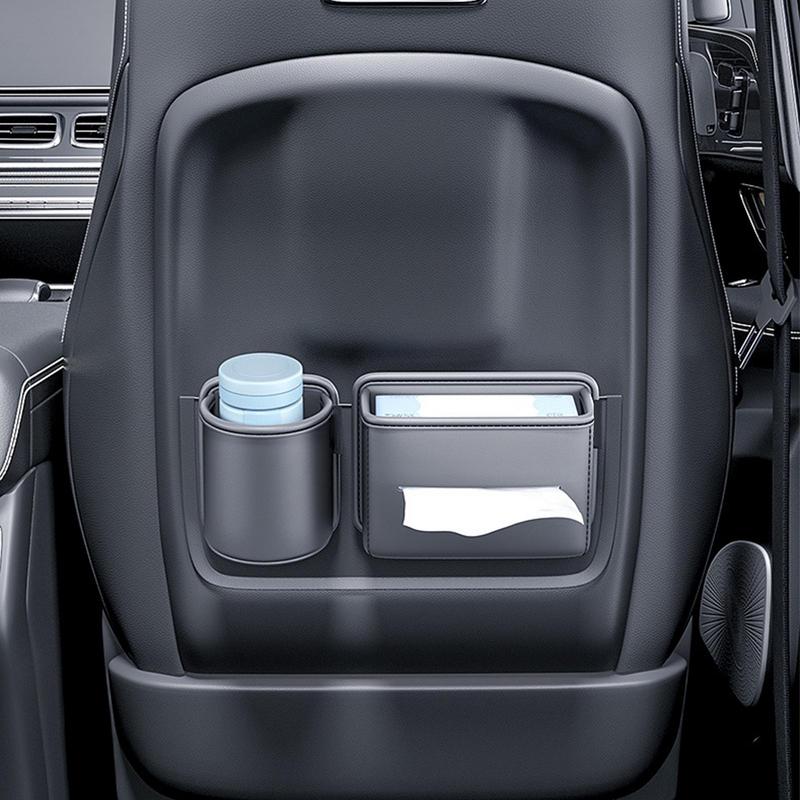 Back Seat Storage Multifunctional Car Seat Organizer Backseat Entertainment Trays Water Bottle Holder For Rideshare Drivers