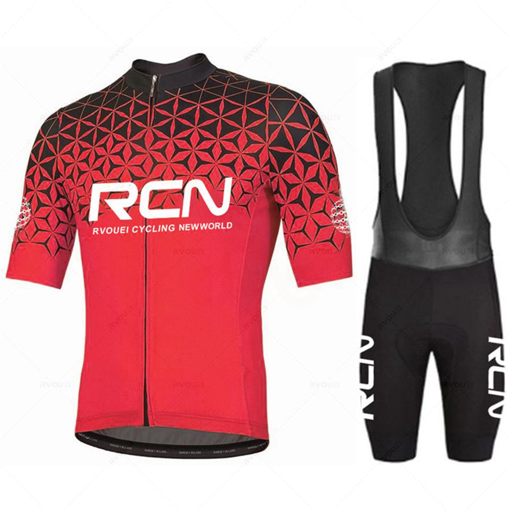 Nuova maglia da ciclismo estiva Rcn Pro Team da uomo tuta da abbigliamento per bicicletta da corsa tuta da mountain bike traspirante Mallot Ciclismo Hombre