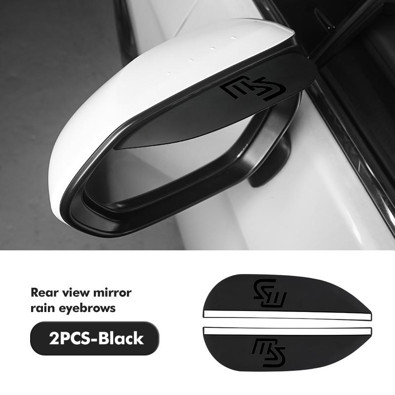 

Black Car Rearview Mirror Block Rainwater Eyebrow Accessories For Mazda Axela Atenza 6 3 5 2 CX5 CX7 CX9 CX30 RX8 MX5 BK BL 5