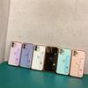 Straight edge electroplating love wrist strap for iPhone17 mobile phone case 16 Apple 15promax all-inclusive soft case XS