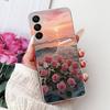 For Samsung A15 Case SM-A155F Clear Luxury Cute Fashion Flowers Funny Painted Back Cover For Samsung Galaxy A15 Phone Case Funda