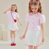 Girls' Summer Short Sleeve & Skirt Set