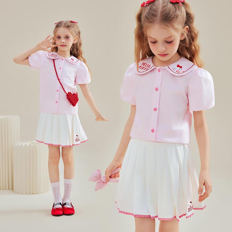Hello Kitty Girls  Summer Short Sleeve & Skirt Set 160