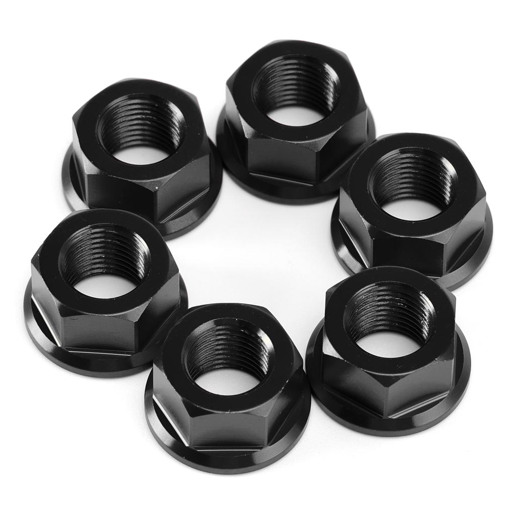6x Hinterradritzelmuttern M10 x 1 Schwarz Für Ducati 1098 1098S 1098R 1198 S 2007-2011