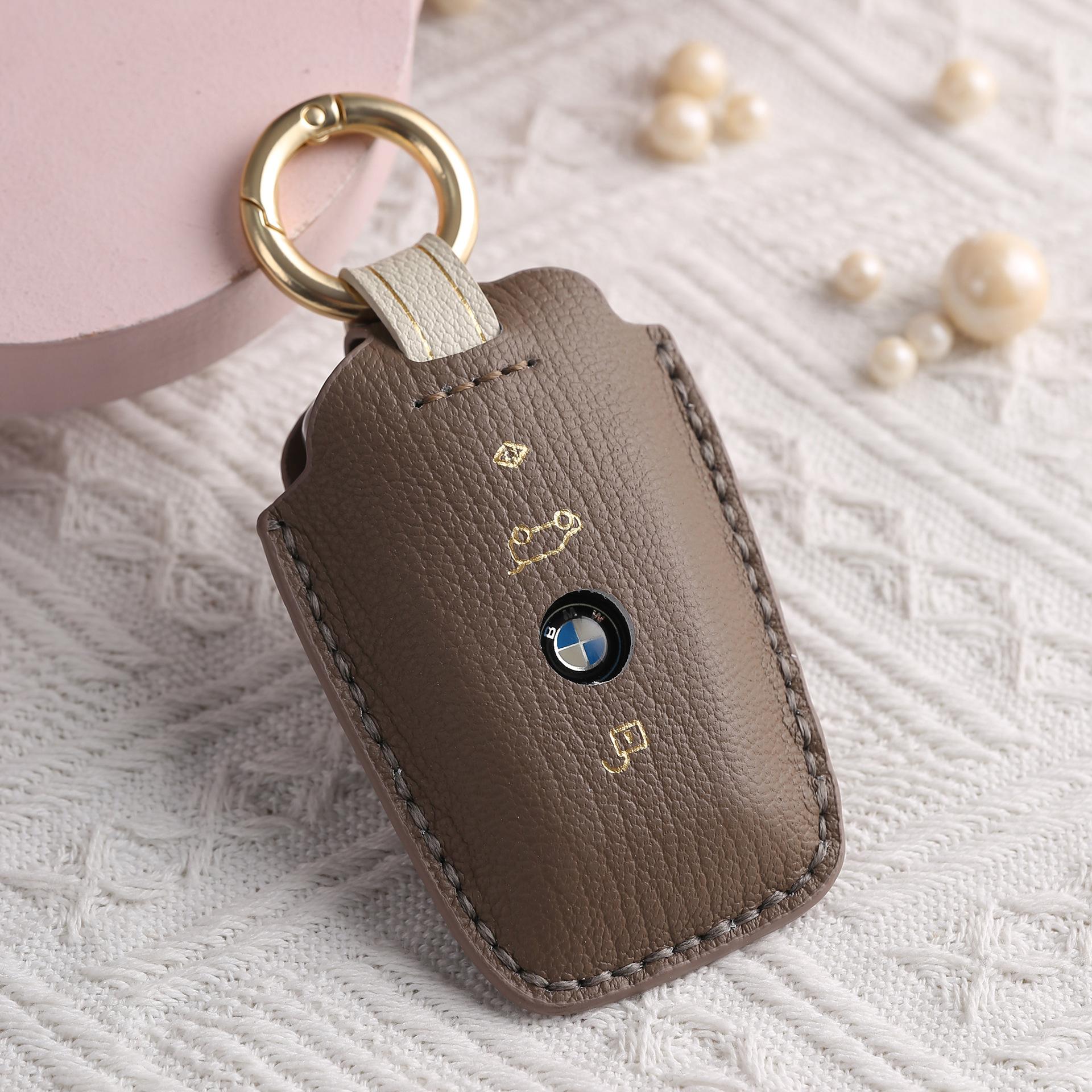 

Applicable To Bmw Key Cover 5 Series 3 Series X1 Old X3X5 Key 12-16 Key Protection Bag коричневый