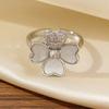 Lucky Four-leaf Clover Ring - Unique High-end Open and Adjustable Ring