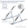 Supporto portatile per laptop Supporto regolabile per notebook Per supporto base per laptop pieghevole