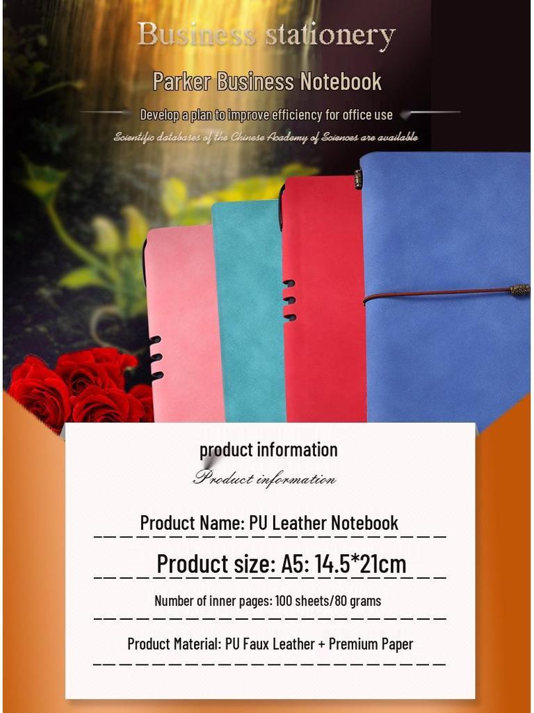 Multifunctional A5/B5 Loose-leaf Zipper Notebook with 8-Digit Calculator & Account Book