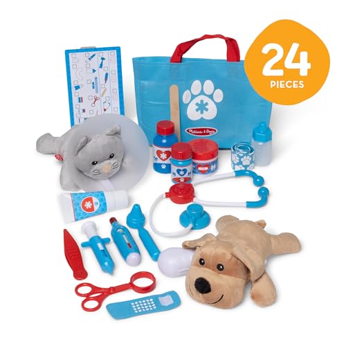 Melissa & Doug Pretend Play Toy Animal Doctor Set Veterinarian Authentic Product 8520