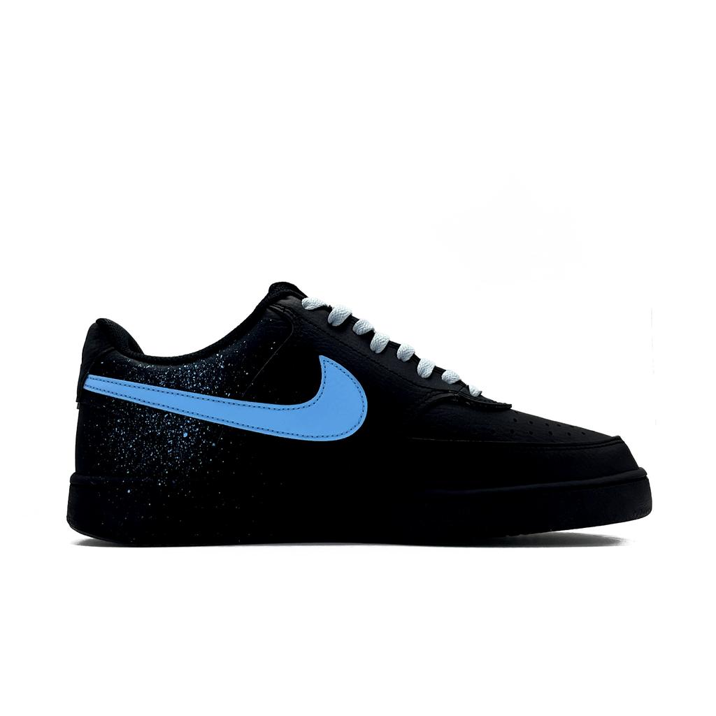 Nike Court Vision Blue Shooting Star Abrasion Resistant Slip Resistant Low Top Skateboard Shoes Unisex DH2987-002(Team1356-)