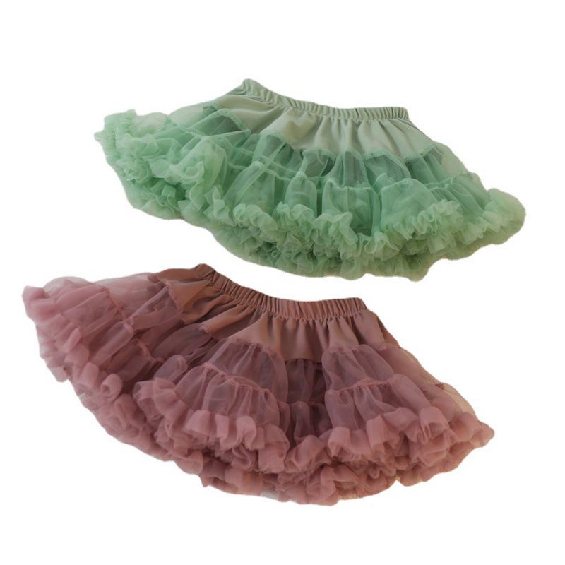 Girls' Fairy Princess One-Piece Swimsuit with Ruffled Mesh Skirt