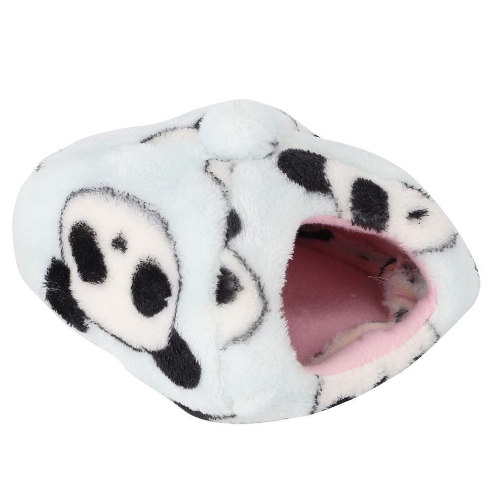 Panda Sky Blue Winter Thicken Plush Cloth Pet Nest Hamster House Hedgehog Bed for Guinea Pig Flying