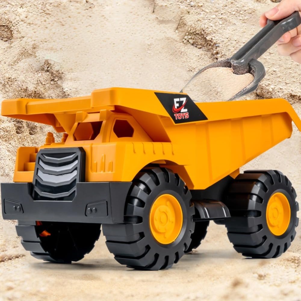 Itisyou Sand Play Toy Set, 3-Piece Set, Dump Truck and Construction Vehicle Set for Sandbox Play, Heavy Machinery, Construction Site, Park, and Ages