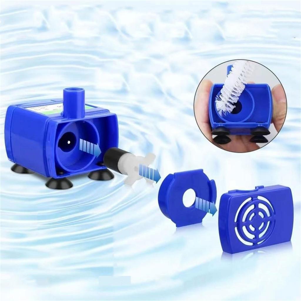 Sada 3 ks čisticích kartáčů Pítko pro kočky pro domácí mazlíčky Vodní ponorné čerpadlo Trubka Trubka Čisticí nástroje na láhve Pomůcky pro psy a kočky