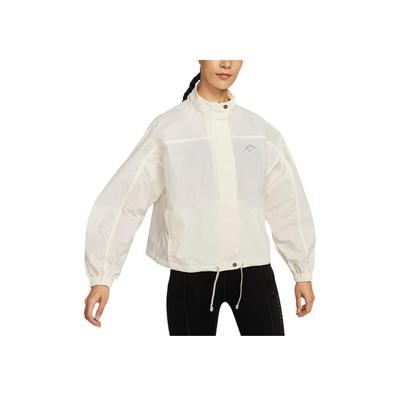 Trail Repel Solid Water-Resistant Sun Protection Running Jacket Women Jackets Light-Ivory Khaki FN5926-110
