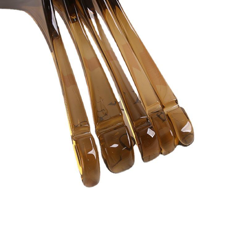 Transparent Acrylic Children's Clothes Hanger with Customizable Logo Option