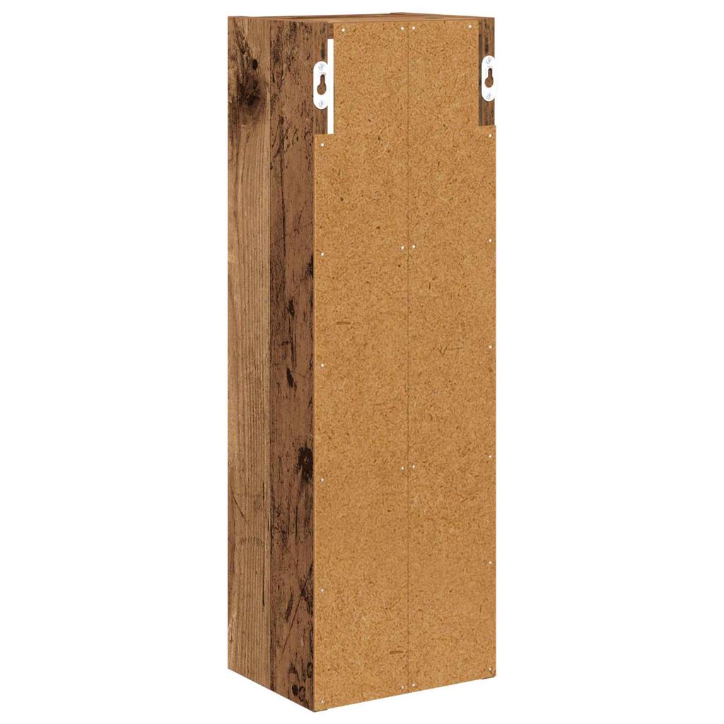 Bathroom Wall Cabinet Reclaimed Wood Look 20 X 16 X 62.5 Cm Engineered Wood