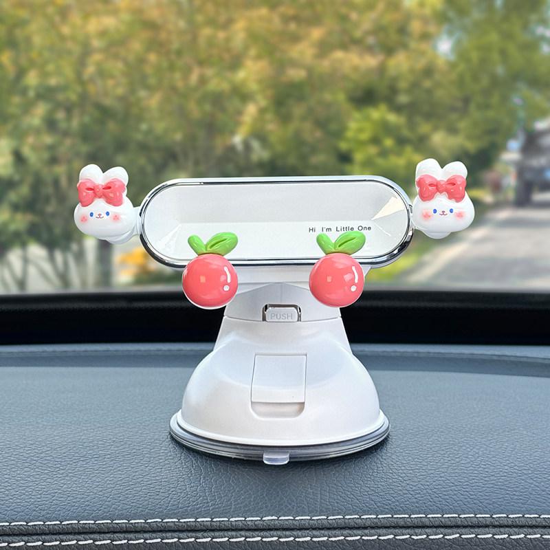 Universal Cartoon Shockproof Car Phone Holder with Suction Cup for Navigation