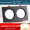 Ultra-Thin Dual/Single Head Recessed Square LED Spotlight for Commercial & Household Use