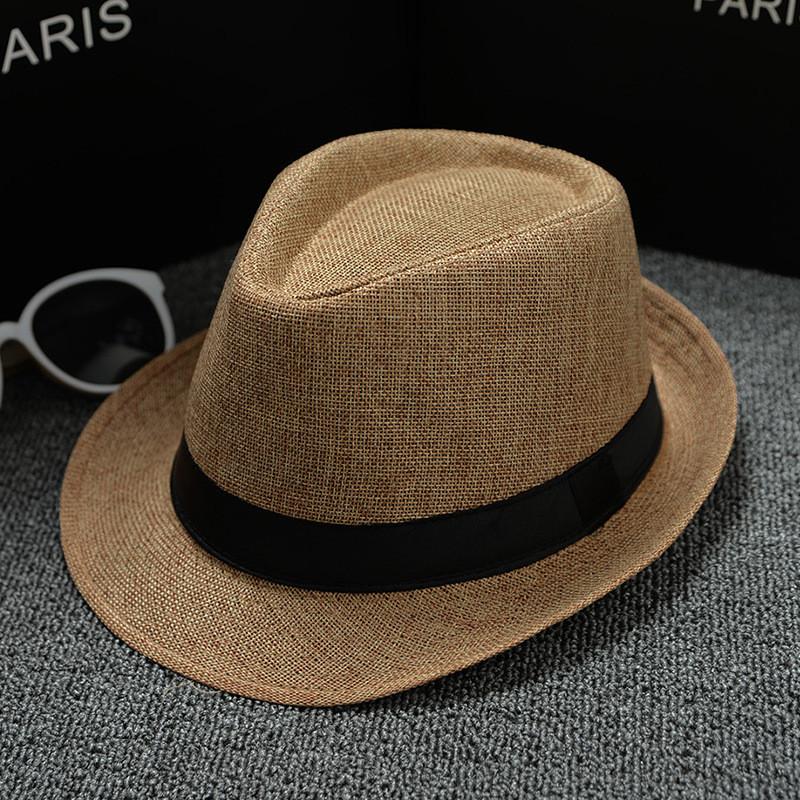 Panama Cotton Linen Sun Hat With Wide Brim For Men Women Casual Summer Accessory