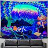 UV Fluorescent Tapestry Starry Sky Print Wall Hanging Art Home Decor