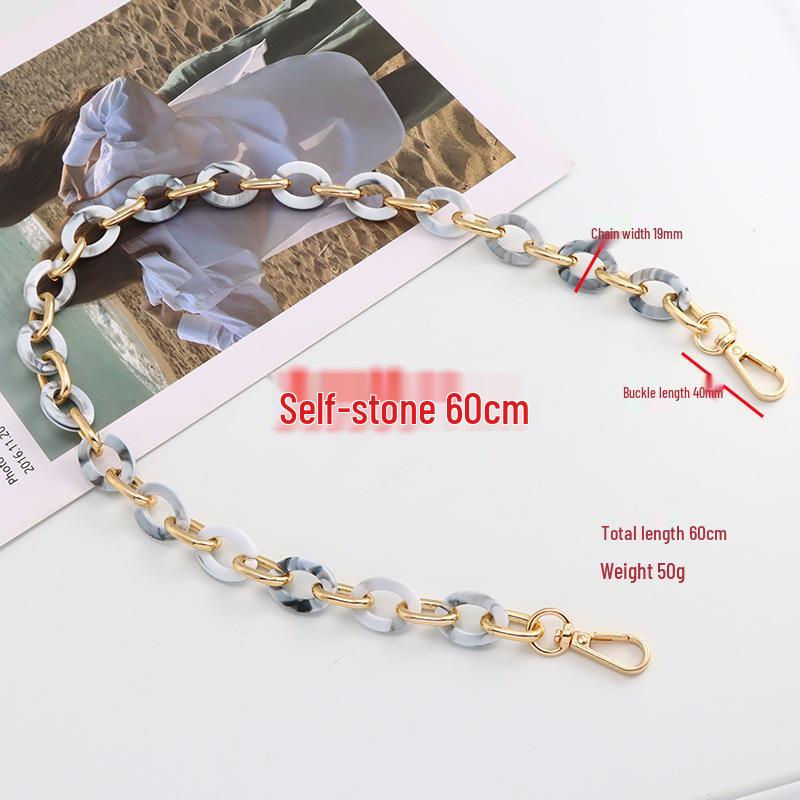 Acrylic Clip Aluminum Chain Crossbody Bag - Little Fragrance Style