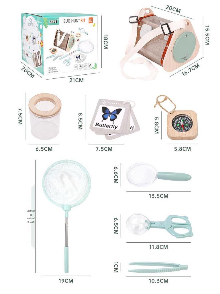 Kids' Outdoor Insect Exploration Kit: Bug Catching & Plant Observation Set for Young Scientists