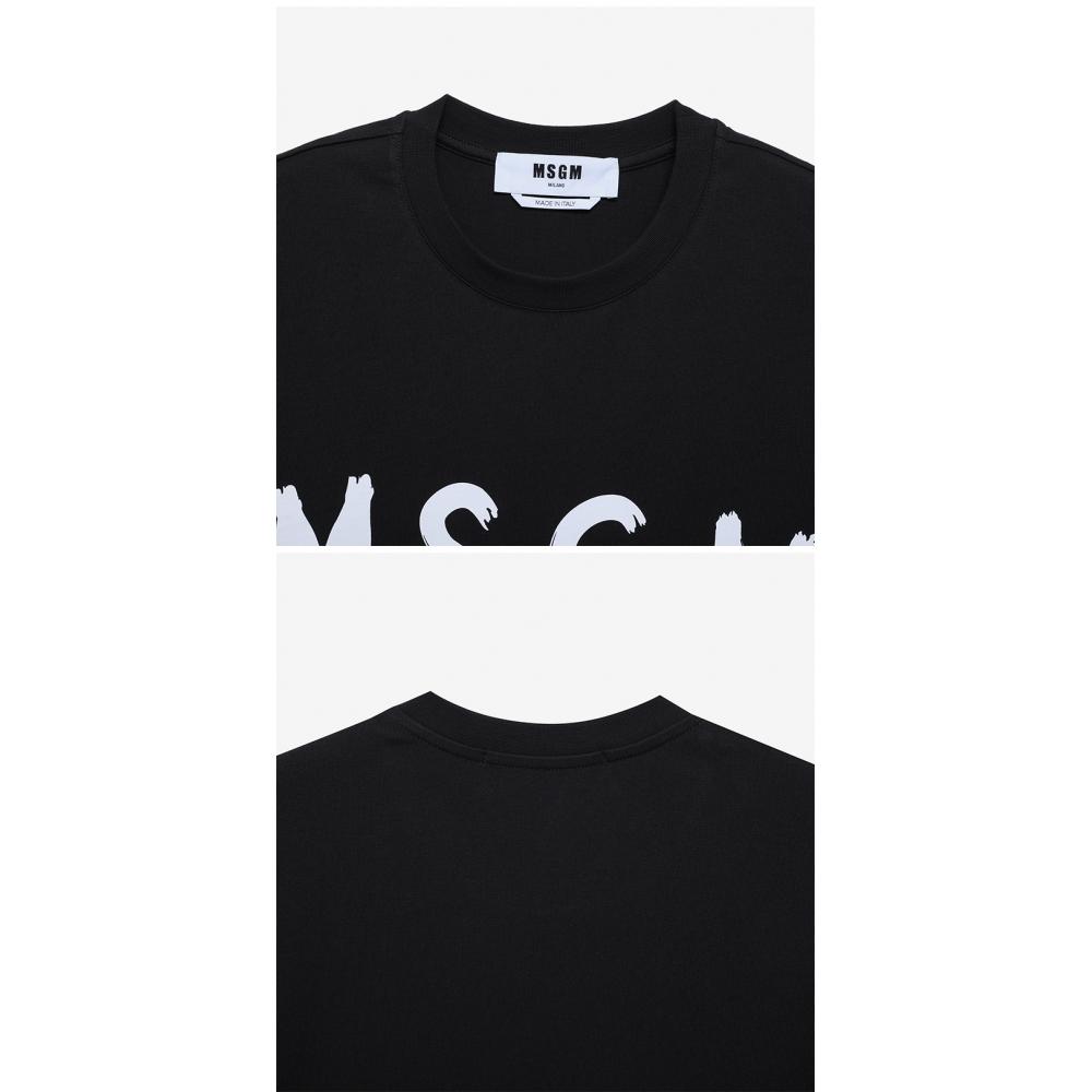 MSgm 2000mm510 200002 99 BruShed Logo Men S Short Sleeve Tee