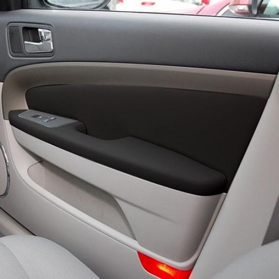 4pcs Black Inner Door Panels Armrest Leather Cover For Chevrolet Epica 2007-2013