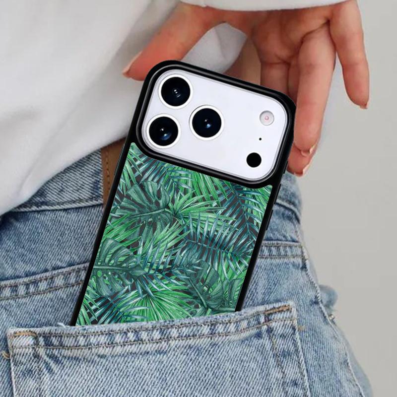 Palm tree Leaves Plant Flower Phone Case for iPhone 17ProMax 12 13 14 15 16e 17 Pro Max Plus Air Cover