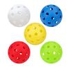 3Pcs/set Colorful Pickleball Ball 40 Holes Small Drilled Holes, Glow in The Dark Pickleballs Outdoor Picklebal Ball Set